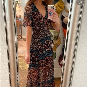 BCBG backless maxi dress